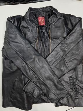Black Leather Jacket - Women's